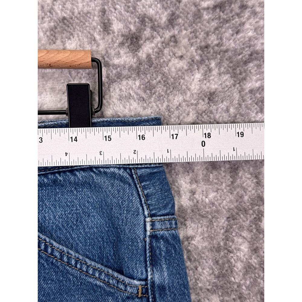 Frame Jeans 27 Womens Le Baggy Palazzo Cropped Raw Hem In Seafarer Wash - Picture 3 of 8